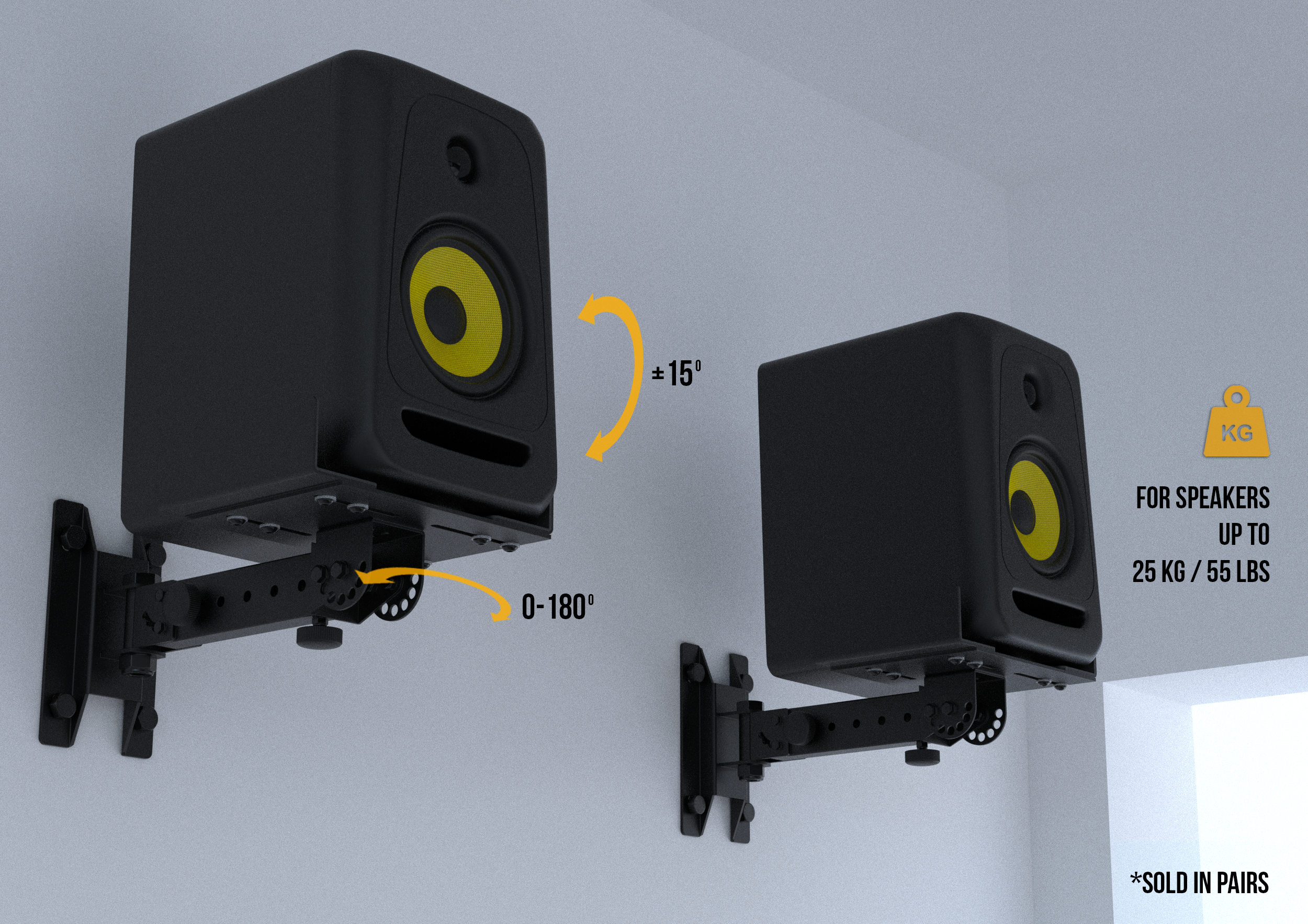 Wall Mount Krk Rockets VXT4 Wall Mount Bracket – Krkmusic